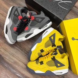 Designer 4s Basketball 4 Shoes For Men Women Black Cat Military Sail Thunder White Oreo Cool Grey Varsity Red Bred Sneakers Blue University Size 36-47 - zorviavip