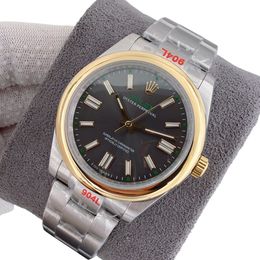U1 Rolex Oyster Perpetual 100TH Automatic Stainless Steel Watch Bezel Men's Watch Sapphire Glass Case New Black Case - zorviavip