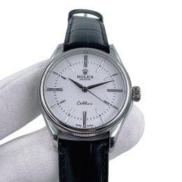 U1 Rolex Cellini Time 39MM Sapphire Glass Automatic Stainless Steel Watch Bezel Men's Watch Sapphire Glass Case New Black Case - zorviavip