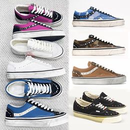 Luxury Pearlized Canvas Shoes New Sneakers For Men Women Pearl Trainers Vintage Sports Casual Shoes Lace Up Walking Shoe 1083 - zorviavip
