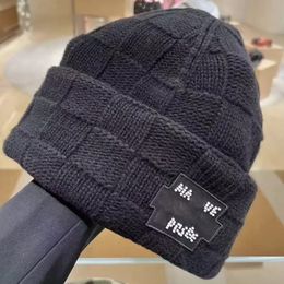 luxury designer beanie women and men New grid letters bonnet hat brim bonnet classic beautiful fashionable autumn and winter wear - zorviavip