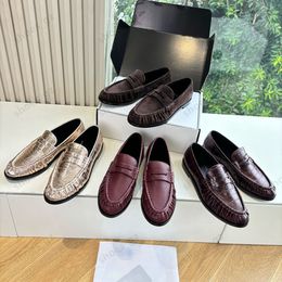High quality Classic brown Suede Women's loafers slip on shoes Flat heel dress shoes designer loafers for women laidy holiday Leisure Driving shoes Mule slippers 35-43 - zorviavip