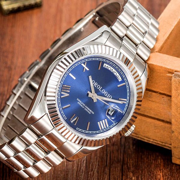 montre de luxe Mens Watches 41mm Automatic Movement full Stainless Watches 2813 Mechanical watches Luminous - Watches - zorviavip
