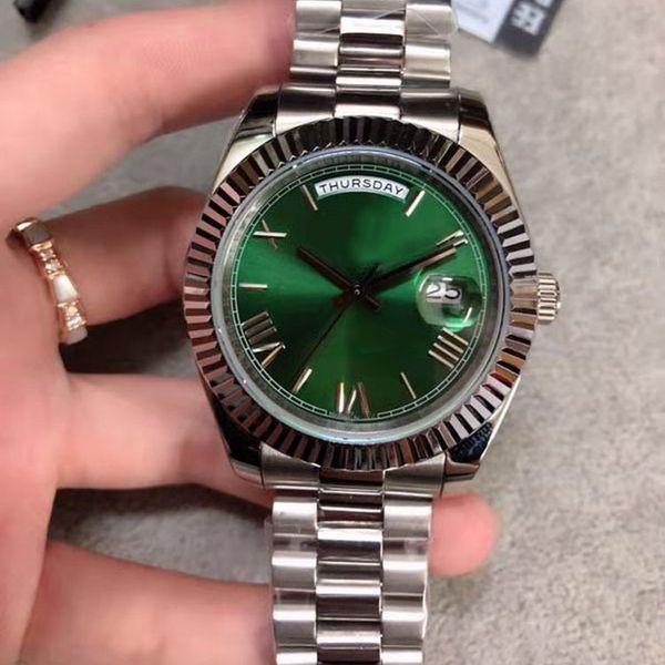 U1 Factory St9 Steel News Men Watches Green Dial Automatic Mechanics 41MM Sapphire Glass Stainless mens watch - Watches - zorviavip