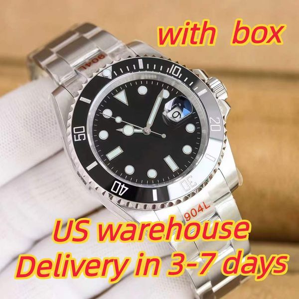 Sliding lock luxury ceramic bezel sapphire glass men's watch 2813 automatic mechanical watch 41mm fashion watches men's 904L stainless watch with box - Watches - zorviavip