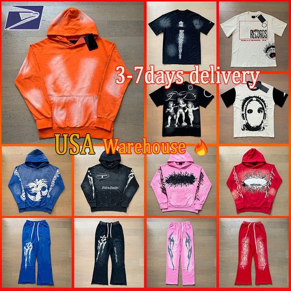 Designer t shirt men hoodie graphic tee for men womens hippie short sets Y2K vintage hoodies and pants streetwear washed classic men's clothing us size S-XL - Apparel - zorviavip