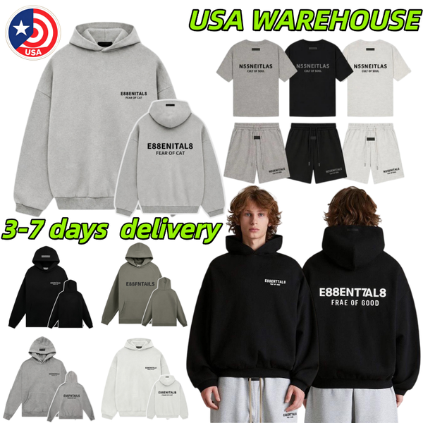 Essential Hoodie Designer Essential Tracksuit Hoodies Silicone Monogram Print Tracksuits Shorts T Shirt Mens Designer Sweatpant High Street Daily Sweatshirt TOP - Apparel - zorviavip