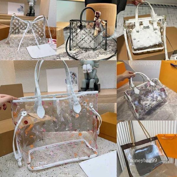 10A Shoulder Bags jelly Fashion Designer Transparent Totes Ladies Crossbody VL bag Show off the rich Clear Lipstick powder makeup cosmetic Pouch toiletry purse 2025 - Bags, Luggage & Accessories - zorviavip