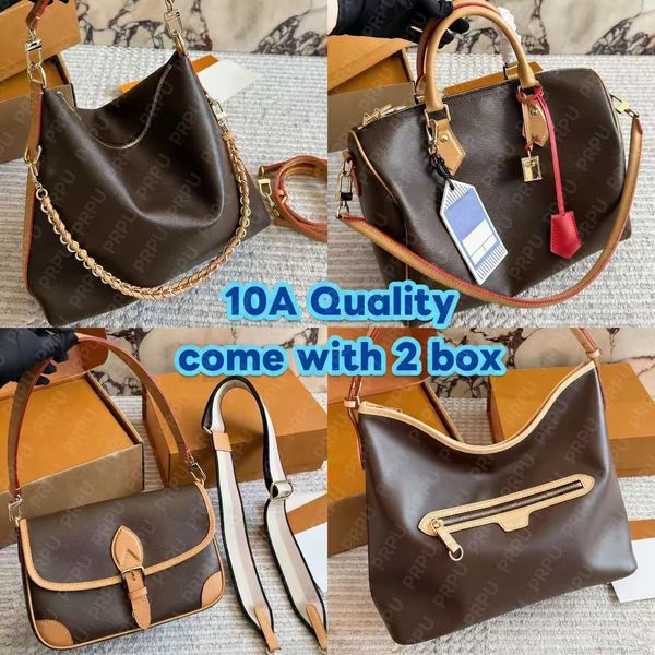 Luxury Genuine Leather Shoulder Bag Women Vintage Boston Crossbody Handbags Rich Texture Large Capacity Commuting Tote Fashion Purse Travel Bag Womens Purse PRPU - Bags, Luggage & Accessories - zorviavip