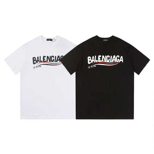 Men's T-shirt, Women's T-shirt, Designer T-shirt, High quality letter layer printed short sleeved loose casual T-shirt, 100% pure cotton men's and women's top OX - Apparel - zorviavip