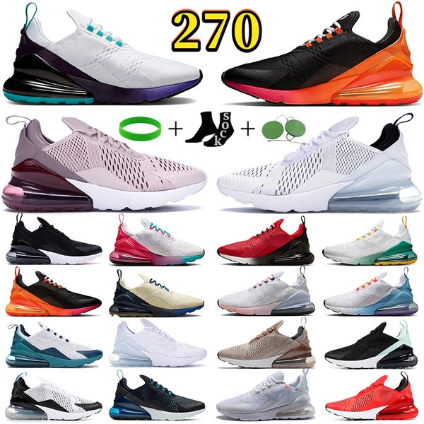 Designer shoe 270 running shoes mens 270s sneakers triple black white Houston San Francisco Core White Olive Light Bone Grape Brown red Men Womens Sport Sneakers - Shoes & Accessories - zorviavip