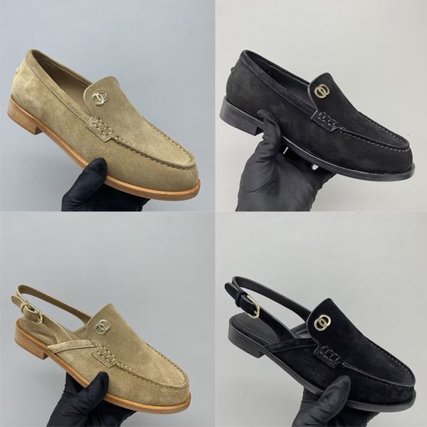 Designer Women High Quality Loafers Formal Shoes Ballet Flats Round Toe Women Dress Shoes Women Slingback Sandals 1044 - Shoes & Accessories - zorviavip