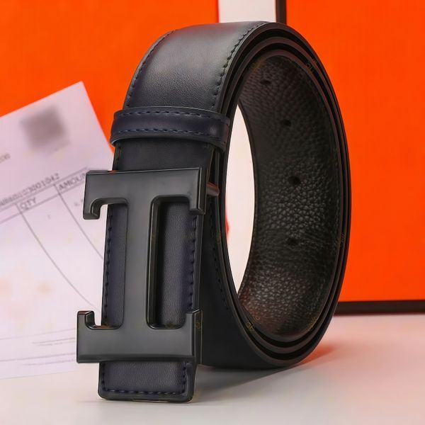men belt designer women belt mens belt ceinture fashion belt womens belt 38mm genuine leather letter H buckle belt classic business leisure girdle with box - Fashion Accessories - zorviavip