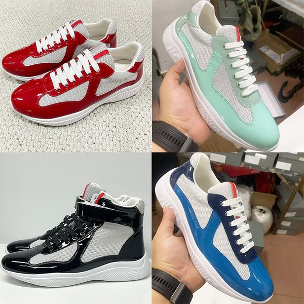 Plus Size EU49 Americas Cup Sneakers 2026 New Colours Designer Casual Sport Shoes Men Women Trainers Patent Leather Mesh Shoes Lace-Up Outdoor Shoes 53 - Shoes & Accessories - zorviavip