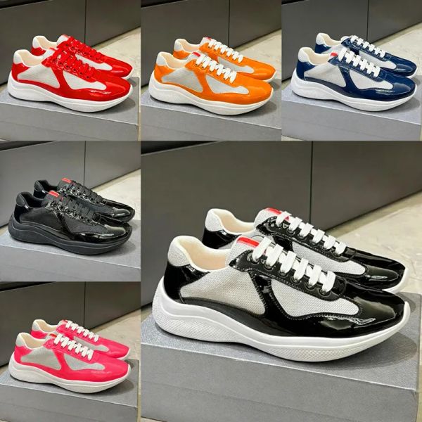 Designer American cup Casual low red Sneakers Luxury Trainers Americas sneaker Rubber Fabric Outdoor Comfortable Walking Shoes Size 36-49 - Shoes & Accessories - zorviavip