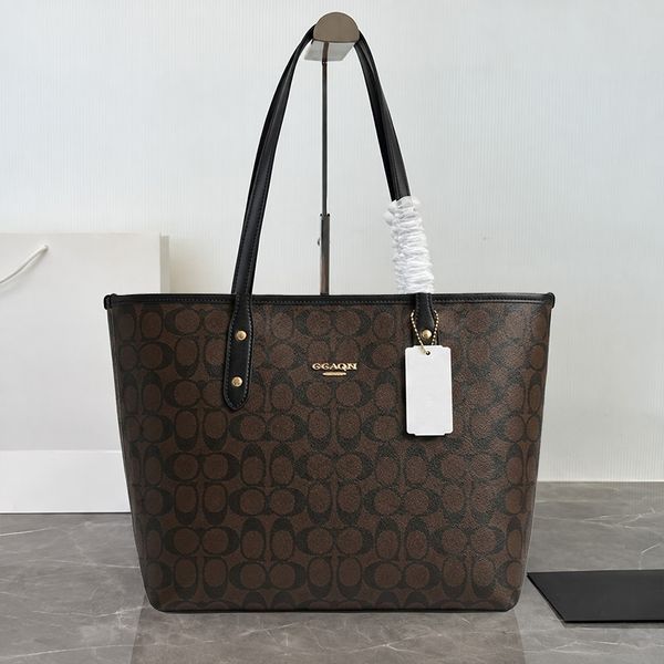Designer Bag Shoulder Bag Luxury Bag Handbag New Styles Brown Large Capacity Canvas Tote Bag Underarm Bag Handbag High-Quality Classic Women's Leather Crossbody Bag - Bags, Luggage & Accessories - zorviavip