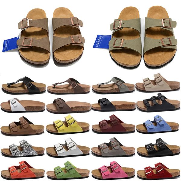 Clog Slippers Designer Clogs Sandals Summer Womens Mens Cork Slides Suede Leather Pantoufle Flip Flops Casual Scuffs Beach Shoes Size 35-46 - Shoes & Accessories - zorviavip