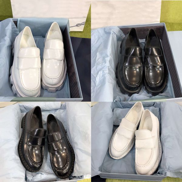 loafers designer men monolith loafer brushed leather loafers women leather shoes High quality 517 - Shoes & Accessories - zorviavip