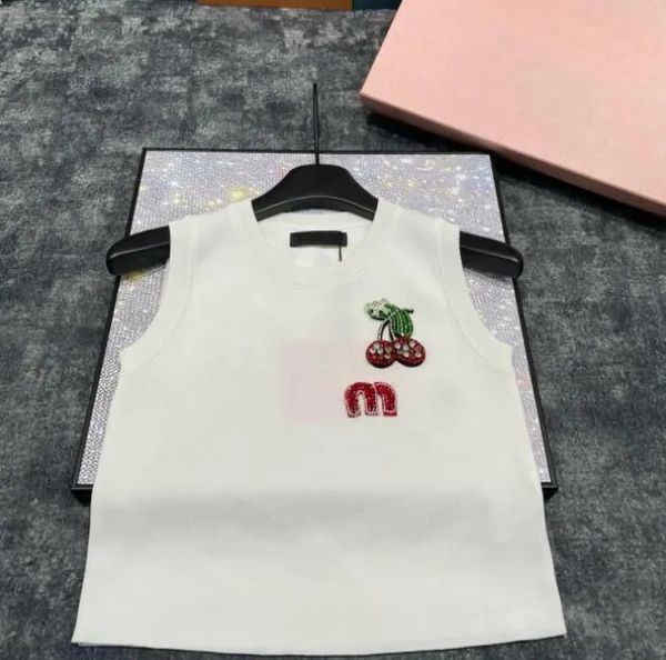 Brand Fashion Women's Tank Top Camis Embroidery Print Slim Vest Daily Casual Clothing - Apparel - zorviavip