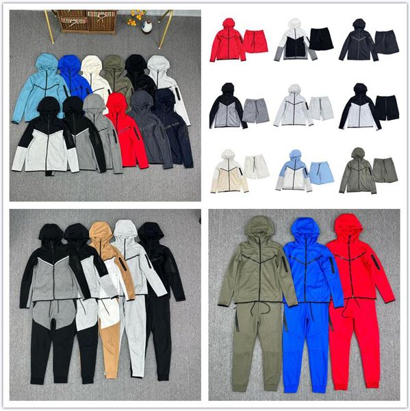 Tech Fleece Mens Womens Hoodies Pants Tracksuits Sports Jackets Space Cotton Trousers Man Tracksuit Bottoms techfleece Man Joggers - Apparel - zorviavip