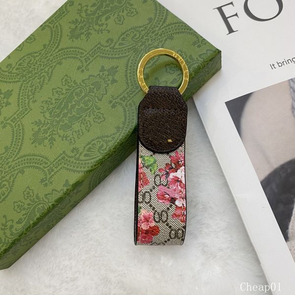 Handmade designer keychains dragonne multicolor key chain women men brown leather bag wallet lanyard plated gold accessories dragonne keychain letter - Fashion Accessories - zorviavip