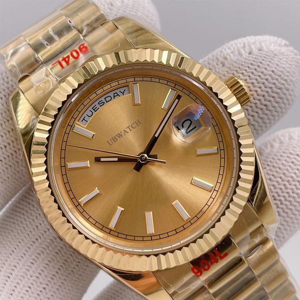 Jason Store U1 Rolesor Factory ST9 Watch Bark Finish President Automatic Movement 40MM Men Watch Watches 904L Stainless Steel Bracelet Mens Wristwatches - Watches - zorviavip