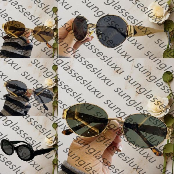 Fashion Luxury designer sunglasses for womens men glasses same Sunglasses as Polarize beach street photo small sunnies metal full frame with brown box sonnenbrille - Fashion Collection - zorviavip