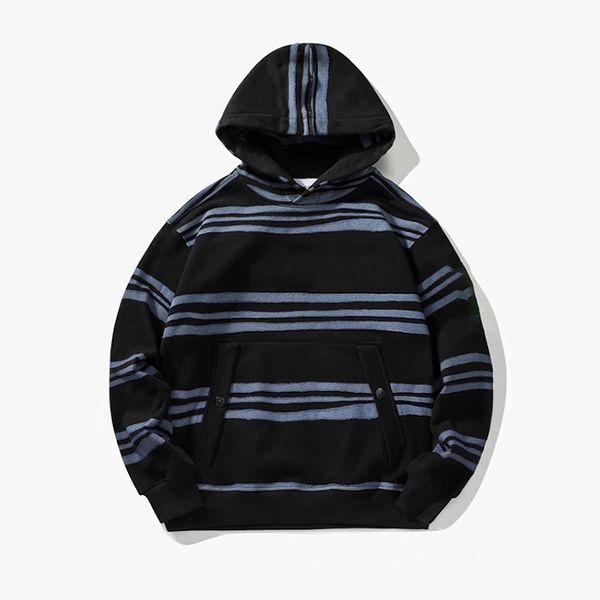 Topstoney Designer Hoodies Spring Mens Striped Hoodie Cotton Super Large Hoodie Long Sleeve Street Clothing Fashion Top Jumper - Apparel - zorviavip