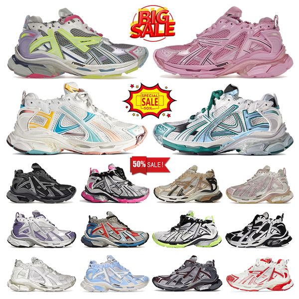 designer shoes runner sneakers Track Casual 7.0 7.5 For Men Women Luxury Sneaker Hiking Shoes Dark Grey Black Silver Pink White Red Platform Paris Shoe Size 35-46 - Shoes & Accessories - zorviavip